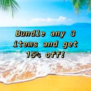 ☀️ Bundle any 3 items for 15%